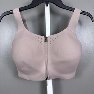 New Victoria’s Secret VSX Featherweight Max Front-Close Sports Bra 36DDD Taupe